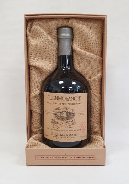 Bottle of Glenmorangie "Traditional" Single Highland Malt Scotch Whisky with presentation box