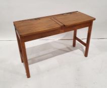 Vintage-style child's double school desk and a treen school box (2)  Condition ReportHeight approx