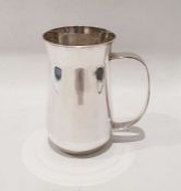 Mid 20th century silver mug of plain form by Mappin & Webb, designed by Eric Clements, London