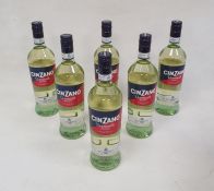 Six bottles of Cinzano Vermouth Bianco 75cl (6)