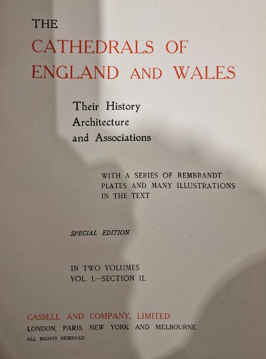 "The Cathedrals of England and Wales" - Their history, architecture and associations' Cassell & - Bild 9 aus 13