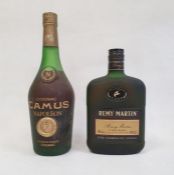 Bottle of Remy Martin Fine Champagne V.S.O.P. Cognac, 50cl, a bottle of Camus Napoleon La Grande