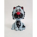 Handpainted Lorna Bailey cat 'Albert' in blue colourway, signed to base