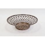 Silver bowl with pierced grille sides, Birmingham, Charles S Green & Co Ltd, 2.5ozt