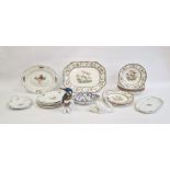 Quantity of Wedgwood pottery plates, quantity of Copeland Spode pottery dinnerware, a continental