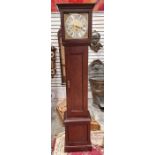 20th century longcase clock by Metamec with Roman numerals to the dial