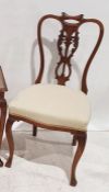 Oak hall chair and one further chair (2)