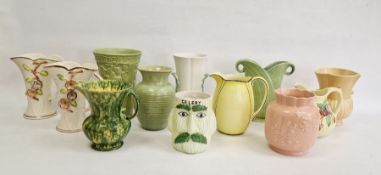 Quantity Shorter, Crown Devon and similar jugs and vases (12)