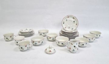 Villeroy & Boch "Petit Fleur" part breakfast set to include bowls and saucers, some plates, cups,