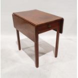 Single drawer mahogany Pembroke table