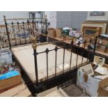 Vintage tubular metal double bedframe