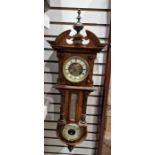 Walnut cased clock marked 'Samuel Edgcumbe, Cornwall St, Plymouth' to the dial, the body with
