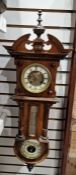 Walnut cased clock marked 'Samuel Edgcumbe, Cornwall St, Plymouth' to the dial, the body with
