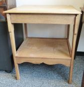 Two-tier occasional table and a towel rack (2)