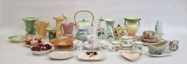 Large quantity of Wade Heath vases and jugs, a Beswick Shorter Shelley posy vase, Carltonware and