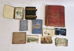 Ephemera to include black and white Victorian photograph album, leather-bound with brass clasp,