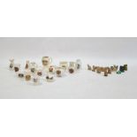 Quantity Wade whimsies and crested china (3 boxes)