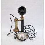 Vintage-style daffodil telephone (33cm)