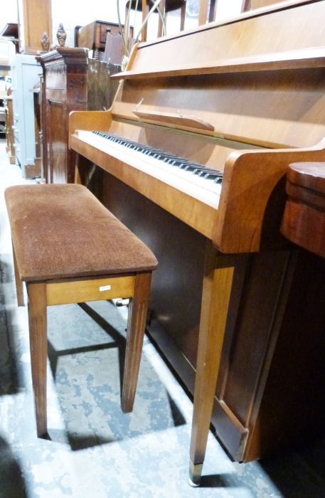 20th century Kemble upright piano and piano stool (2)  Condition ReportWidth approx 131cm - Image 2 of 2