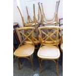 Set of six (4+2) 20th century bentwood dining chairs (6)