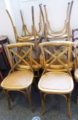 Set of six (4+2) 20th century bentwood dining chairs (6)