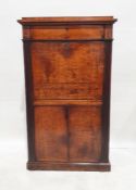 Continental secretaire a abattant, the moulded cornice above single drawer, full fitted interior and