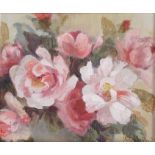 Hilda Ireland (20th century) Pair of oils on board Still life, study of roses, each signed lower
