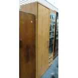 Modern pine-effect wardrobe, 204cm x 98cm x 60cm
