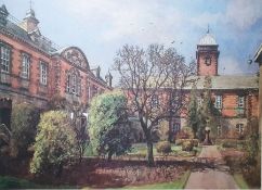 James McIntosh Patrick (1907-1998) Limited edition coloured print Geddes Quadrangle, Dundee