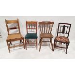 Eight assorted chairs (8)