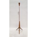 Mid-century modern teak and steel standard lamp