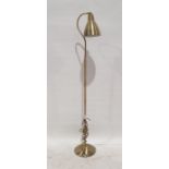 Modern brass standard lamp