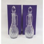 Pair of Edinburgh crystal decanters with boxes, 34.5cm (2)