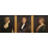 John Collier (1850-1934) Oils on canvas A trio of