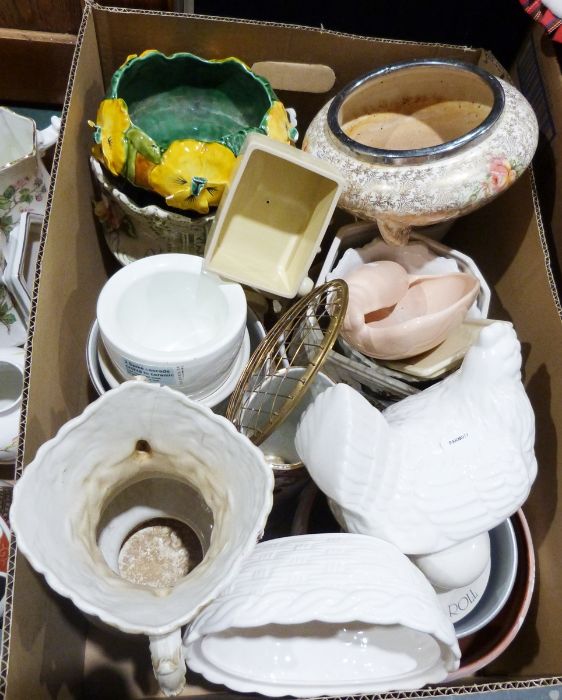 Four Portmeirion Botanic Garden storage jars and assorted chinaware - Image 2 of 2