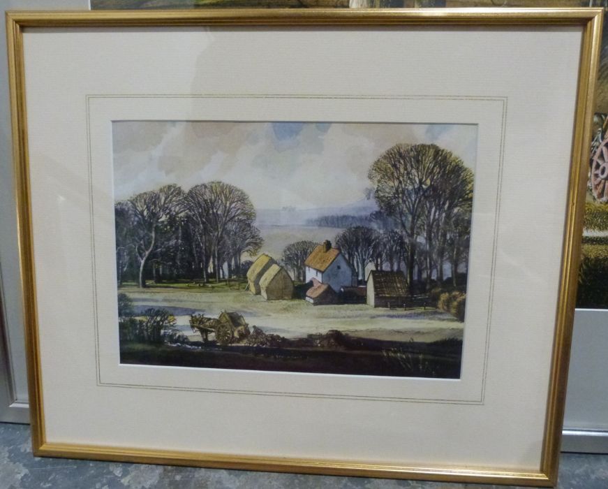 After Roland Hilder Print   "A Corner of Britain", framed and glazed and one further print after - Image 3 of 8