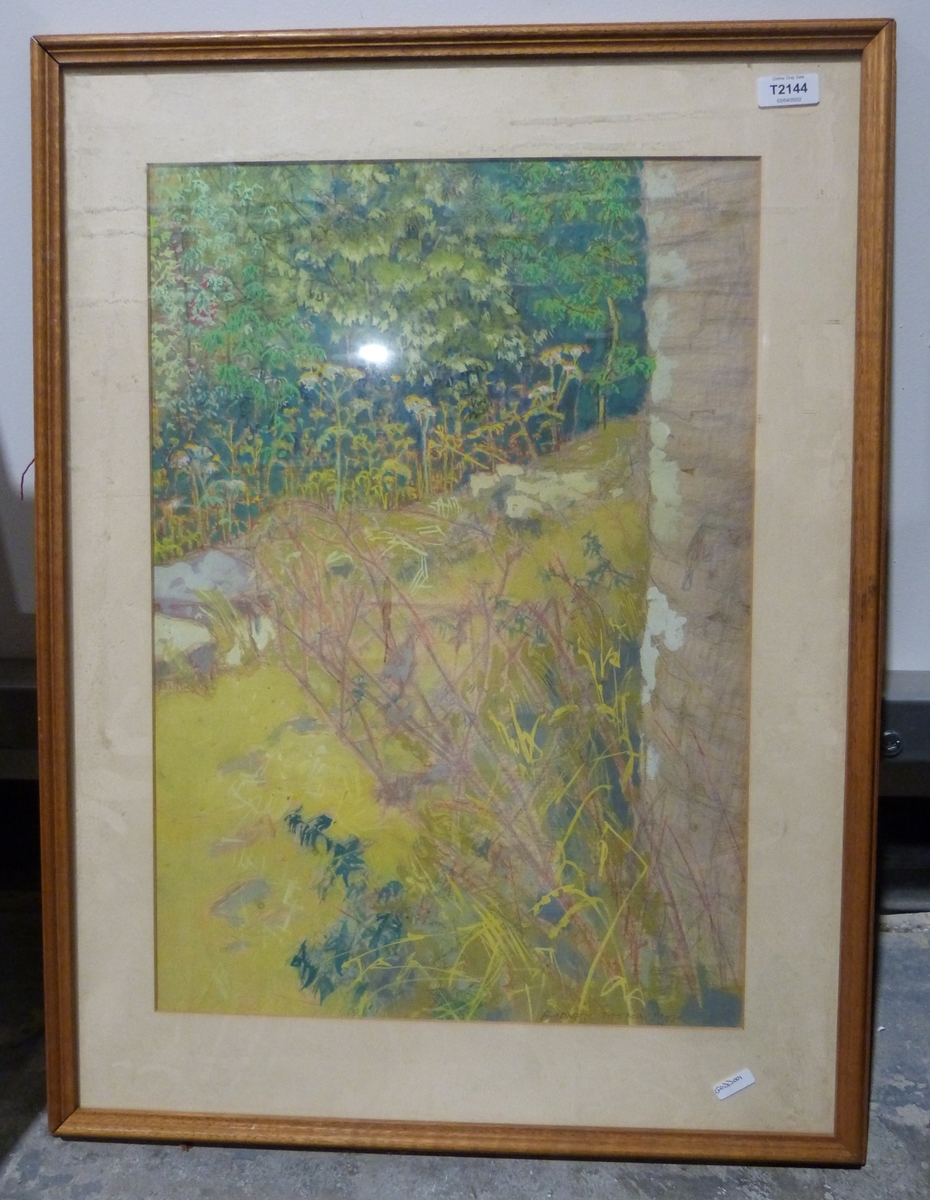 Rodney Thomas  Gouache and pastel  Woodland scene with path, signed and dated 1979 lower right and - Image 9 of 12