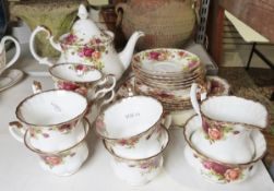 Royal Albert 'Old Country Roses' part tea service