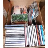 Large quantity of CDs to include Frank Sinatra, Matt Monro, Pet Shop Boys, etc (2 boxes).