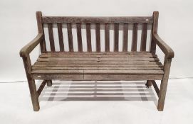 Two-seater garden bench