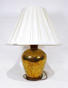 Modern brass table lamp