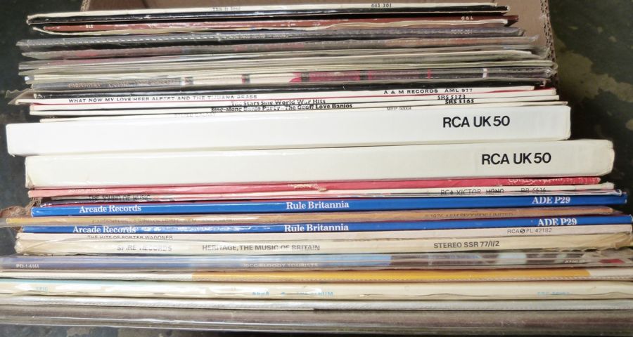 Box of LPs to include Abba, The Carpenters, China Crisis, etc, mainly easy listening