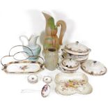 Assorted mid-20th century ceramics to include vases, posy mugs, small platters etc. (2 boxes)