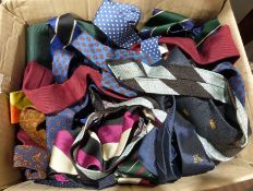 Box of assorted ties
