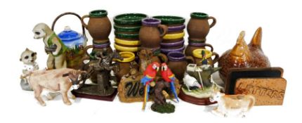 Assorted ceramics to include Wedgwood seriesware plates, i.e. 'The Apple Pickers', in original