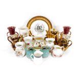 Assorted ceramics to include Phoenix china part-tea service, white ground with pink and blue