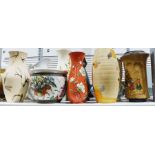 Large quantity of assorted mid-20th century and earlier vases, jugs, etc.