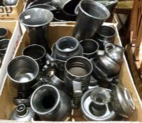 Large collection of Prinknash pottery to include vases, tankards, bowls, etc (3 boxes)