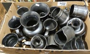 Large collection of Prinknash pottery to include vases, tankards, goblets, ashtrays, etc (4 boxes)