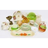 Assorted ceramics, to include Burleighware, Royal Winton, a part-dinner service Grindley "Almond